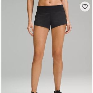 navy lululemon speed up shorts